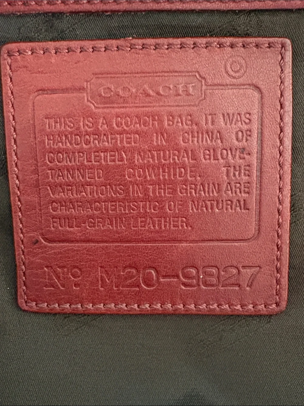 Y2K Coach Legacy West Hampton daypack backpack 9827 Red glove leather